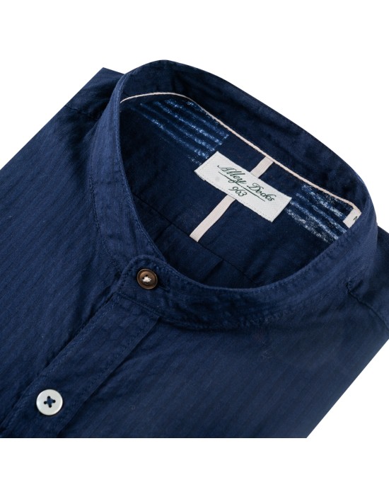 Alley docks Πουκάμισο AU24S06CA-C601084SE//NAVY BLUE