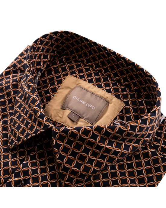 Gianni Lupo Πουκάμισο GL7773S/BLACK