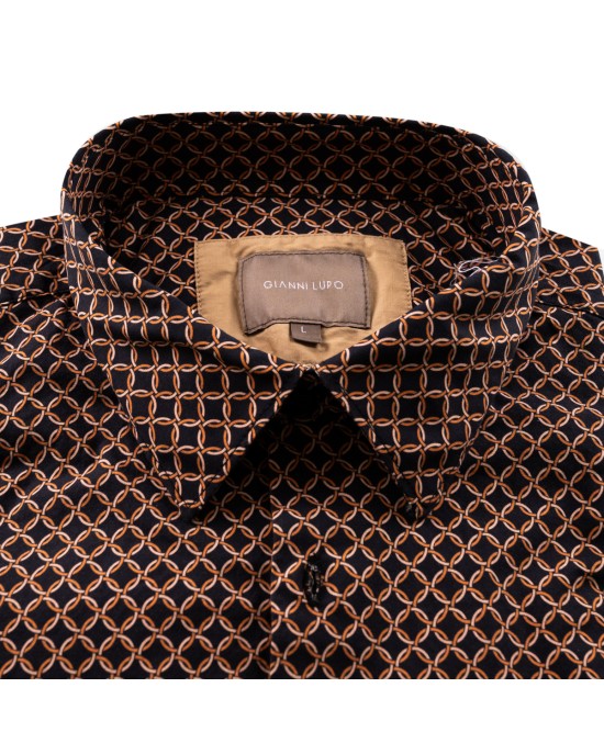 Gianni Lupo Πουκάμισο GL7773S/BLACK