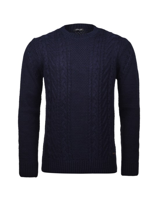 Gianni lupo Πουλόβερ BW842/BLUE