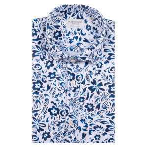 Alley Docks Πουκάμισο AU25S15CA-FIO3745/WHITE/BLUE