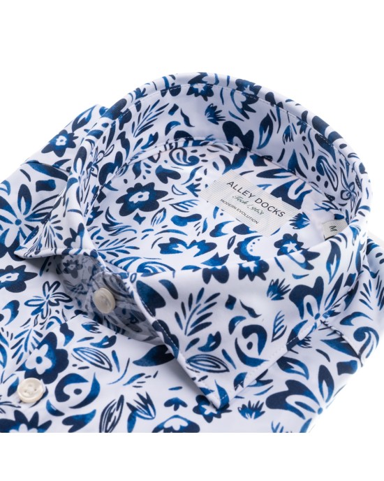 Alley Docks Πουκάμισο AU25S15CA-FIO3745/WHITE/BLUE