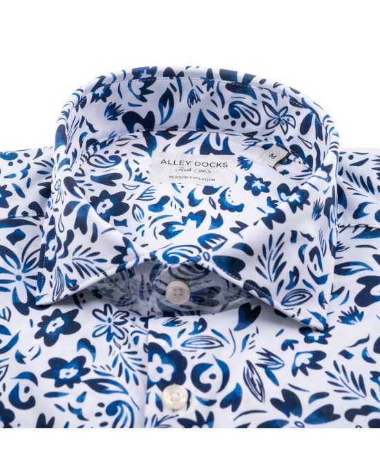 Alley Docks Πουκάμισο AU25S15CA-FIO3745/WHITE/BLUE
