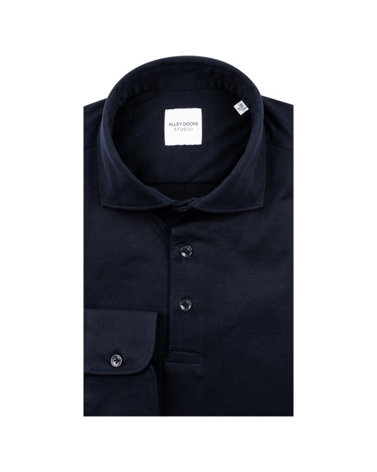 Alley docks Shirt AU26W91CA-FINEJERSEY/NAVY BLUE