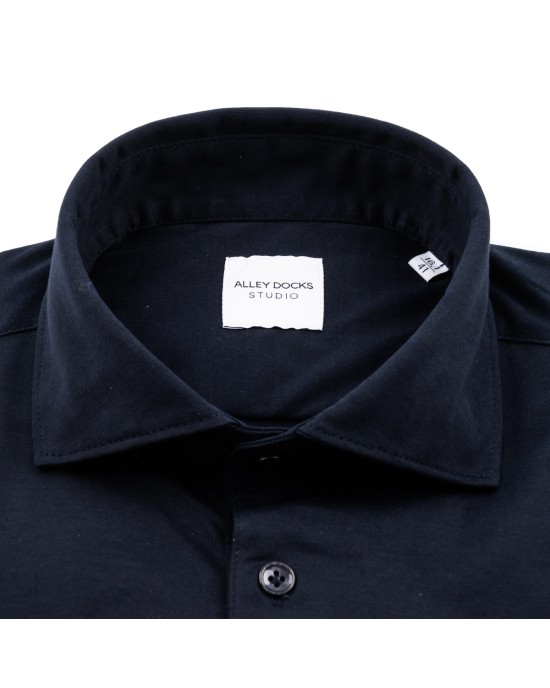 Alley docks Shirt AU26W91CA-FINEJERSEY/NAVY BLUE
