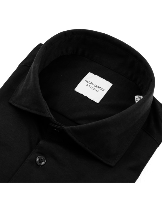 Alley docks Shirt AU26W91CA-FINEJERSEY/BLACK