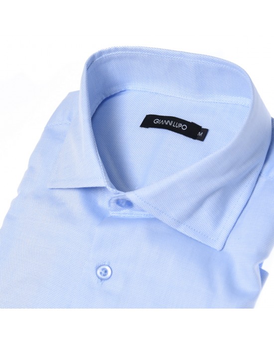 Gianni lupo Πουκάμισο GL71195-Blue