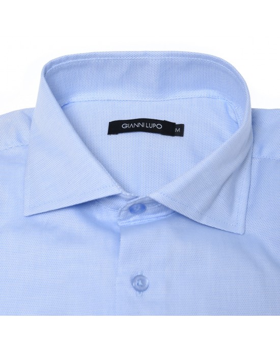 Gianni lupo Πουκάμισο GL71195-Blue