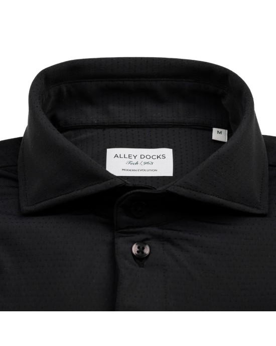 Alley docks Πουκάμισο AU26S34PO-NEUTRAFORATO/BLACK